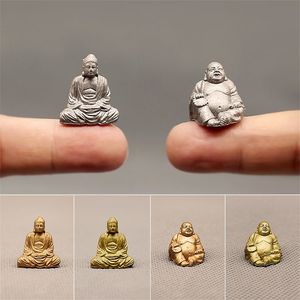 1 Piece Mini Simulation Maitreya Buddha Statue Figurine Fairy Garden Terrarium Bonsai Crafts Home Decor Tathagata Miniature