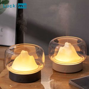 Creative Home Aromaterapia Difusor Ultrasonic Air Humidifier Quarto LED Night Lamp Lâmpada Essencial Oil Freel Mist fabricante 210724