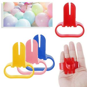 1PC Kunststoff Ballon Knotter Latex Ballon Verschluss Leicht Knoten Werkzeug Hochzeit Geburtstag Party Weihnachten Dekoration Zubehör