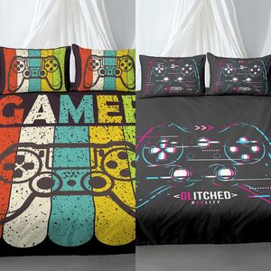 Gamepad Conjunto de cama para meninos Queen Modern Gamer Conforter Cobertura Jogo de Vídeo Duvet Cover Kids Kiding Set Gamer Cama Set C0223