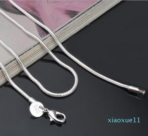 Luxury - 2 мм стерлингового серебра 925 серебро Snake 16 18 20 22 24-дюймовые цепи дизайнерские ожерелье ювелирные изделия оптом завод