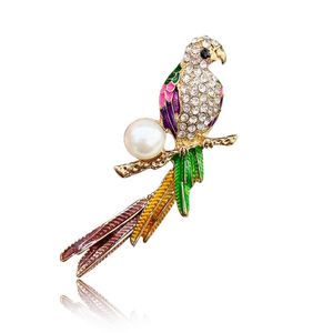 Pins, spille Brooches Fabbrica in lega personalizzata PAnrot Brooch Moda Color Drip Bird Metallo Pin
