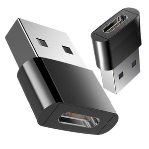 USB C Kvinna till USB Male Adapter Typ En laddarepluggadapter för iPhone 11 12 Pro Max AirPods iPad 11 12.9 Samsung Not 20 S20 plus Ultra A71 A72 5G