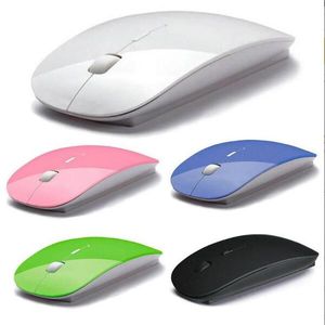 2.4G USB optical Colorful Special offer computer Mice Candy color ultra thin wireless mouse and receivers