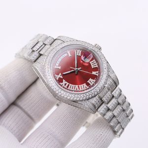 Klasyczne diamentowe zegarek automatyczne zegarki męskie Pasku ze stali nierdzewnej Sapphire lustro Wodoodporne konstrukcje zegarek na rękę na rękę dla mężczyzn Wysoka jakość