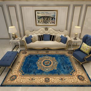 European Classical Persian Art Carpet For Living Room Bedroom Anti-Slip Floor Mat Fashion Kitchen Carpet Area Rugs 210301