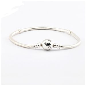 Mouse Bracelet With Signature Clasp Woman DIY Beads & Charms Authentic Silver Fashion Jewelry Bracelets