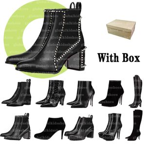 Wholesale womens tall black boots for sale - Group buy Womens Luxury Designer Shoes Leather Ankle Boots Black Booties Winter Snow Knee High Heel Brown Tall Pumps Black Globalkidsshoes