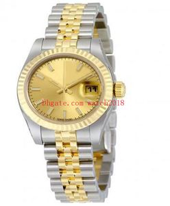 Luxury Women's Watches 278273 31mm Kalender Asien 2813 Mekanisk Automatisk Gold Ring Jubilee Armband Ladies Armbandsur