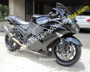 川崎忍者ZX14R 2012年のためのバイクアフターマーケットキットフェアリング2013年2013年2014年2015年ZZR1400 ZX-14Rブラックオートバイセット（射出成形）