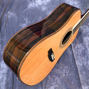 AAA solid Cedar top 41inch D style Acoustic Guitar,Abalone inlays Ebony fingerboard,Cocobolo Back and dides Guitar