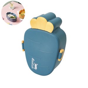 Creative lunch box radish shape cute children go out portable office worker student lunch box kitchen accessories tool 211108