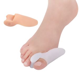 Gel di silicone Correttore del pollice Trattamento del piede Borsite Mignolo Protettore Separatore Alluce valgo Piastra per le dita Piedi Cuscinetti per la cura dei piedi