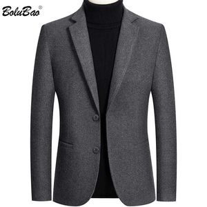 BOLUBAO Men Casual Blazer Brand Lined Solid Color Men Fashion Slim Fit Suit High Quality Lattice Tuxedo Blazers Male 211120