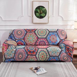 Chair Covers Bohemia Spandex Sofa Cover Mandala Pattern Towel Living Room Furniture Protective Armchair Couches
