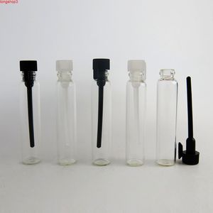 昇進！！ 100 x 2ml香水ガラス瓶2ccパルファムサンプルバイアルテストチューブ2 mlフレグランスオイルコンテナハイスペシャル