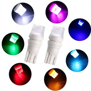 50Pcs Auto T10 W5W 5730 Highbright Ceramics LED Bulbs For 194 168 Car Clearance Lamps License Plate Reading Lights 12V