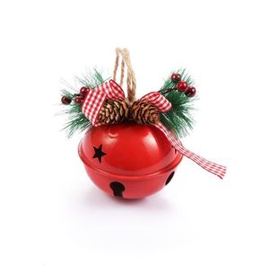 Jul Jingle Smidesjärn Stor Bell Decoration Pendant Christmas-Bell Pendants Xmas Ornaments New Year Party Kids Leksaker