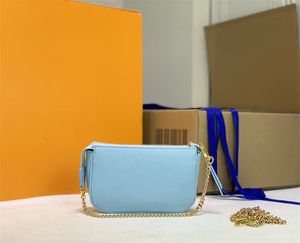 ESCALE POCHETTE ACCESSOIRES Women Purse Mini Bag Designer Clutch Hobos Pack with Gold Chain Tie Dye Giant Series Small Bags 062305 good