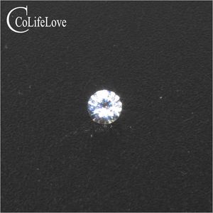 2.5mm round cut white sapphire gemstone 100% real natural VS grade white sapphire side stones for jewelry H1015