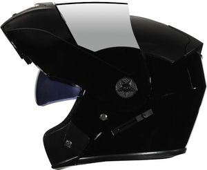 Motorcykelhjälmar 2023 Sommarvippa Motorcykelhjälm Modular Dual Lens Visirs for Adults Full Face Safe Motocross