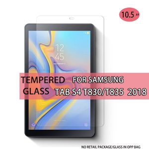 Tablet Temperli Cam Ekran Koruyucu Samsung Galaxy Tab S4 T830 / T835 2018 10.5 inç Cam Opp Torba