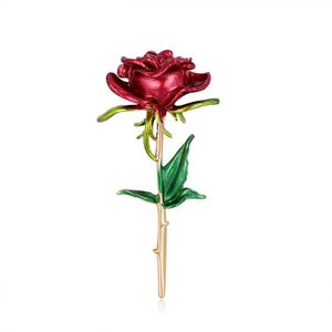 Pins, broscher 2021 Rose Flowers Modeling -Emel Pin Lapel Badges Brosch Fashion Smycken