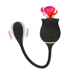 NXY Vibrators Selling New Women Sex Toys Egg G-spot Clitoris Stimulator Rose Vibrator With Stem 0107