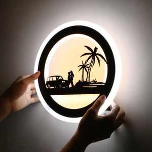 Modern 25W 33W Acrylic LED Wall Lamp for Home Bedroom Bedside Sconce Light Living Room Nordic Indoor Decoration 210724