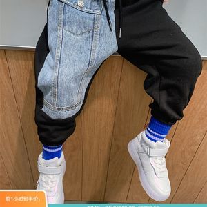 Jungen Koreanischen Stil Casual Hosen Mode Neue Stil Mode Hosen Großer Junge Baby Herbst Kinder Kleidungsstück Hosen 210303