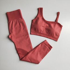 Yoga outfit kvinnor sätter sexig rygglös ihålig fitness set 6 färger träningskläder sportkläder aktiv slitage setyoga