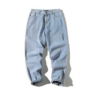 2020 New Spring Men Jeans Spodnie Jogging Streetwear Męskie Długie Spodnie Casual Denim Mężczyźni Punk Spodnie ABZ622 Y0927