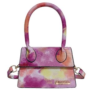 HBP designer shoulder bags small tote bag crossbody pu leather high quality colorful purse handbag fashion women girl shopping cute Tie Dye PS092401 7 color choose