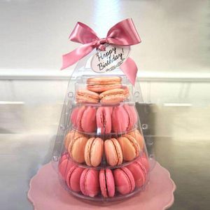 Wholesale macaron display stand for sale - Group buy Other Bakeware Layers Macaron Display Stand Cupcake Tower Rack Cake PVC Tray For Wedding Birthday Decorating Home Tool