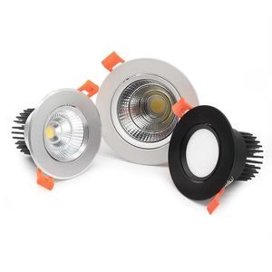 Downlights rotondo Dimmabile incorporato Downlight LED 5W 7W 9W 12W 15W 18W Spotlight AC110-220V Spotlight Ac110-220V