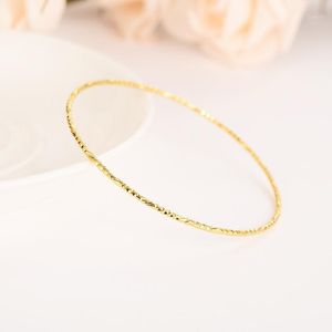 Pc 24k Gold Women Big Dubai Bride Wedding Ethiopian Bracelet Africa Bangle Arab Jewelry Charm Girls India Anklet