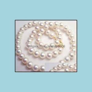 Beaded Necklaces & Pendants Jewelry 9-10Mm Natural White South Sea Pearl Necklace 20 Inch 14K Gold Aessories Drop Delivery 2021 Ja5Iv