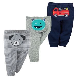 3pcs / lotfödda babybyxor 3-24m-3t våren höst baby leggings bomull spädbarn boys byxor unisex tjejer pp byxor barnkläder 211028