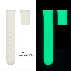 Noctilucent Watch Strap Glow in the Dark Silicone Replacement Shiny WatchBand