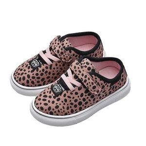 Scarpe per bambini per ragazzi Sneakers Casual per bambina Scarpe sportive da corsa piatte Leopard Moda per bambini Scarpe da esterno in morbida pelle per bambini 210308