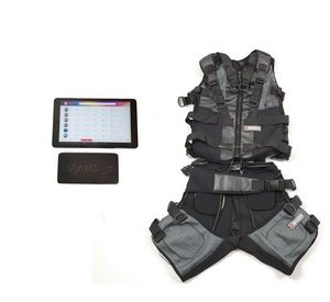 Elektrisk puls muskelstimulator Maskin Abdominal muskelstimulator Trådlös Bluetooth EMS Fitness Suit Equipment Xems Slimming Machine