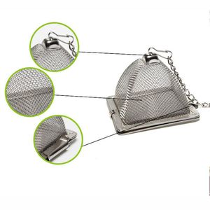 Pyramid Tea Infuser Portable Stainless Steel Tea Strainer Loose Teapot Leaf Filter Teaware Tool Teas Filter Accessories