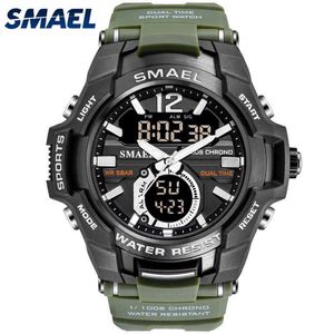 SMAEL Relogio Masculino Casual Quartz Watch Men Outdoor Sport Military Wristwatch Waterproof Multifunction Digital Watches Men X0625