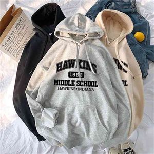 봄 겨울 따뜻한 양털 고품질 대형 까마귀 스웨트 패션 피트니스 힙합 streetwear Hoodie 여성 210809