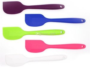 Home Garden Wedding Candy Color Silicone Cake Spatula Batter Scraper For Snowflake Cake Tools KD1