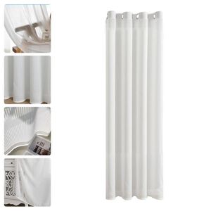 Curtain & Drapes 1pc Decorative Indoor Simple Style Translucent Decor Living Room Balcony Bay Window Single Piece