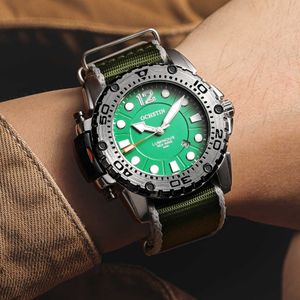 Ochstin 2021 Wojskowy Zegarek Marka Zegarki Bransoletka Silikonowa Kwarcowy Mężczyźni Sport Wristwatch Mens Army Watch Wodoodporne zegary X0625