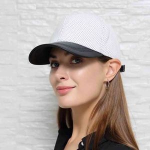 Genuine Leather White Baseball Cap Female British Korean Sports Golf Women Men Duck Tonue Hats Male Casual Punch Hockey Visor Go