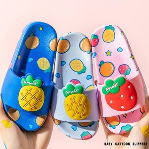 Slipper Summer Slippers For Girls Fruit Strawberry Baby Shoes Toddler Soft Beach Boys Flip Flops Children Non-Slip Home Slides Pantufa