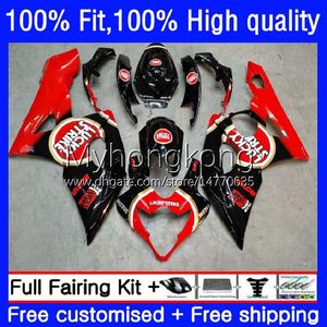 Kroppsinsprutningsmått OEM för Suzuki 1000cc GSX-R1000 2005-2006 Moto Bodywork 26No.126 GSXR 1000 Lucky Red CC K5 GSXR1000 2005 2006 GSXR-1000 05 06 100% FIT FAIRING